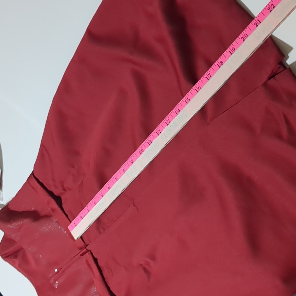 Alfred Angelo 7245 burgundy women's strapless dress size 8 - Picture 11 of 11